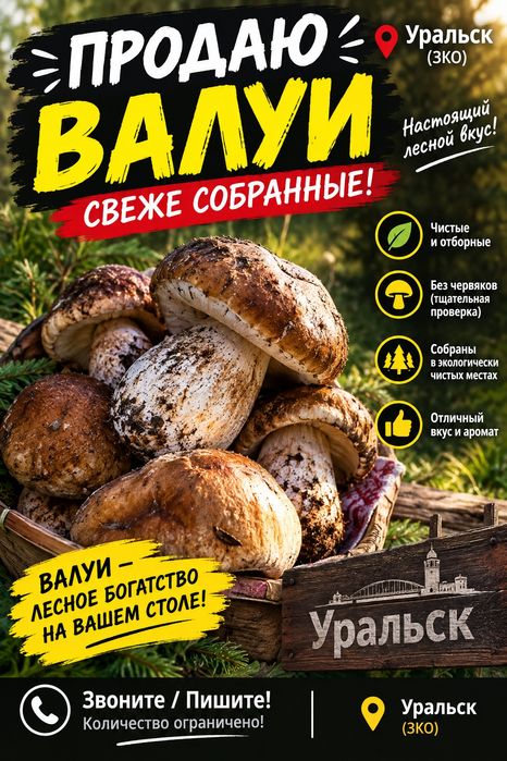 Продам валуи свежие
