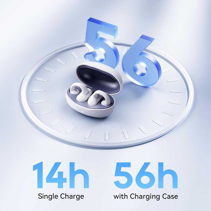 Безжични слушалки Sanag с Bluetooth 5.3 с калъф, iPhone и Android