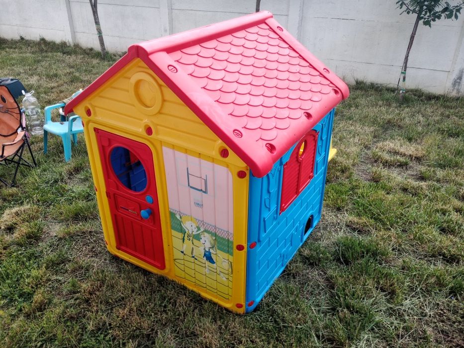 Căsuța gradina copii și melc balansoar