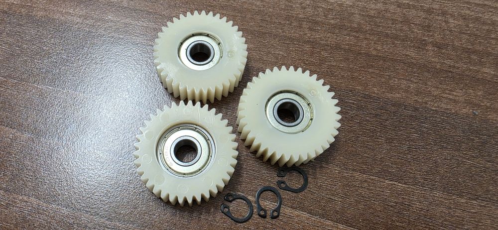 Set 3 pinioane planetare 36T (38mm) motor bicicletă electrică (Bafang, e-bike) + siguranțe