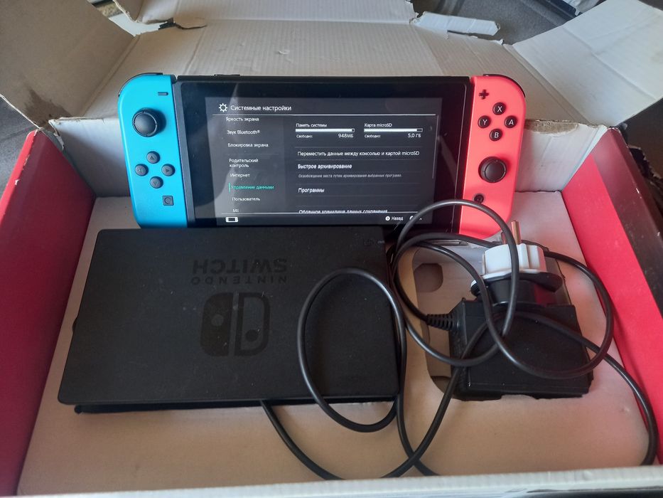 Прошитая Nintendo Switch rev2!