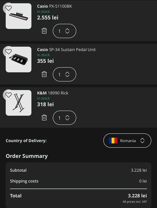 Casio Privia PX-S1100