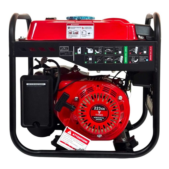 Инверторен бензинов генератор за ток TITAN PT-3500E, 3.5 kW