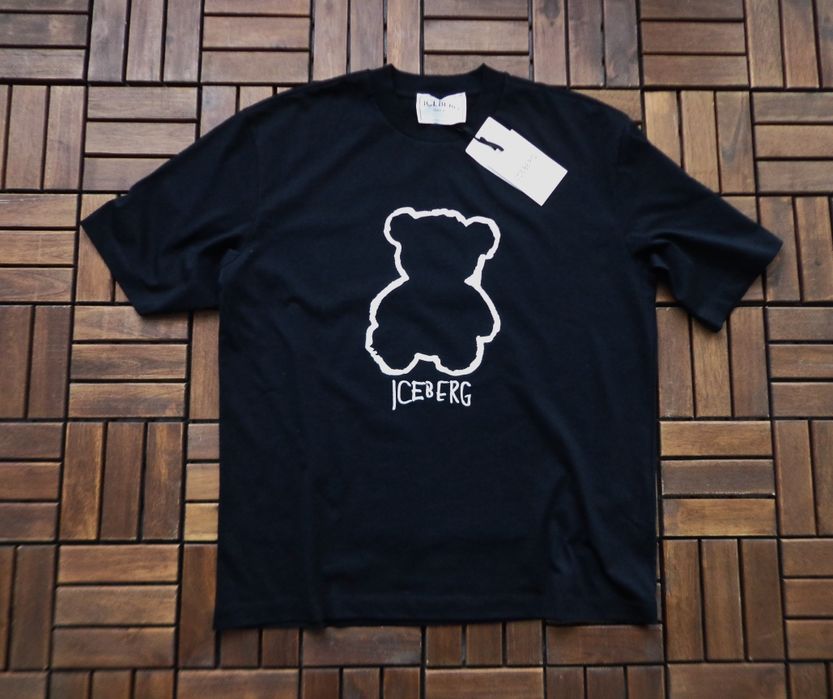 Мъжка тениска Iceberg Bear Black T-shirt