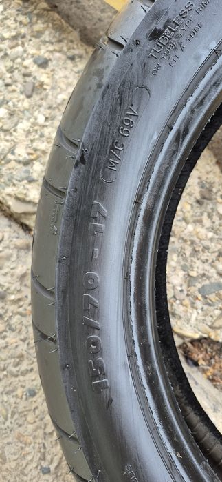 O anvelopa moto ca noua Michelin 150/70-17M/C.