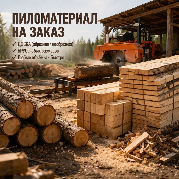 Пиломатериал на заказ оптом