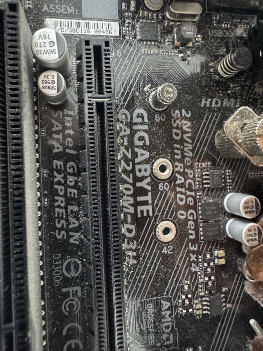 Плата с процессором i5-7600