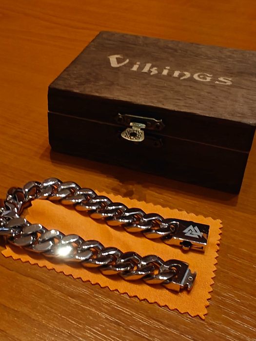 Brățară bărbătească de inox superior, aliaj pentru bijuterii.