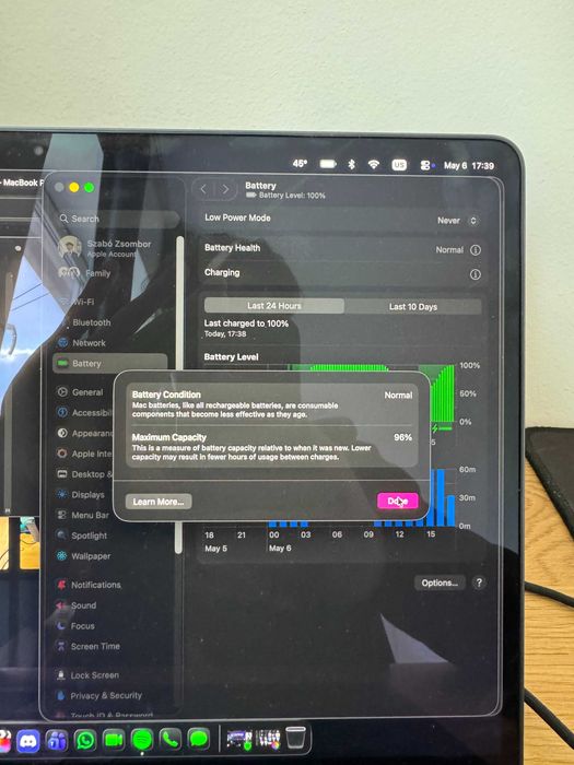 Macbook air m3 13”, 16gb ram nou(folosit o lună)