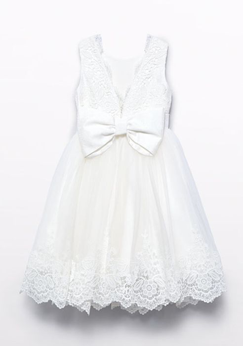 Бяла рокля Abel&lula шаферка/кръщене 104/110см