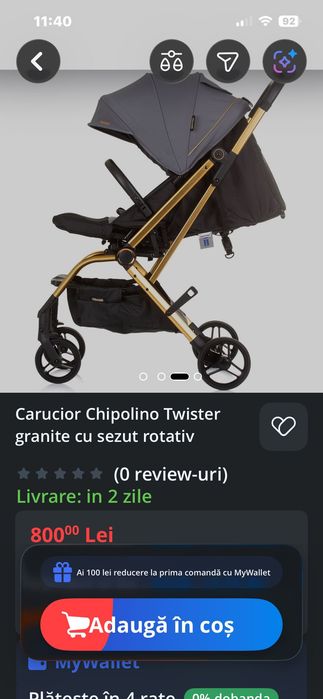 Carucior de vanzare