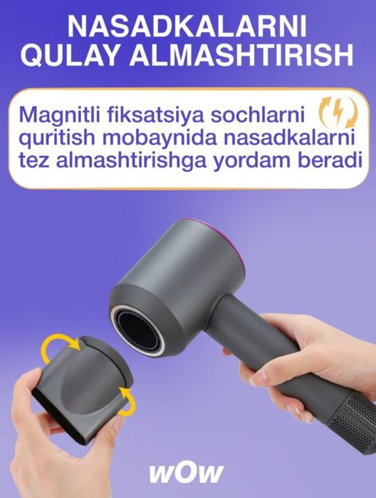 Dyson Fen super hair dryer soch turmaklash фен для волос укладка волос