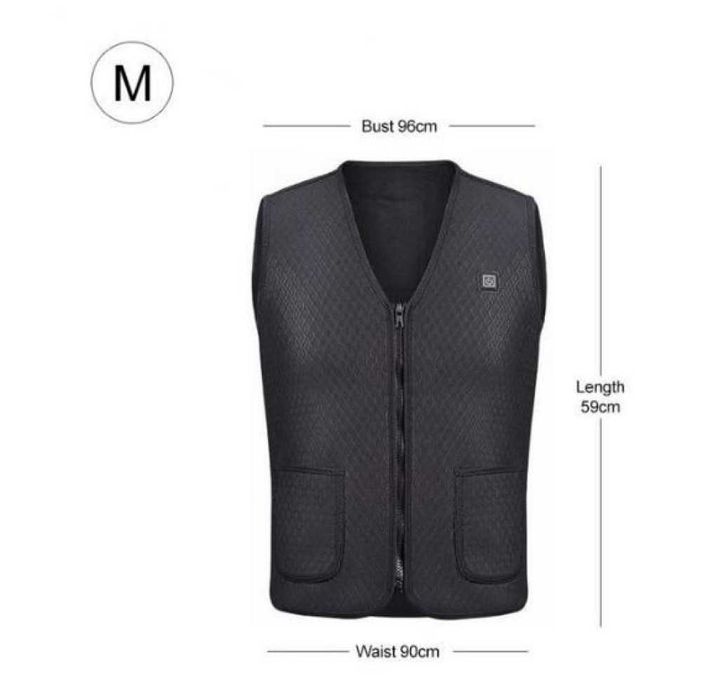 Унисекс термичен електрически елек с USB отопление