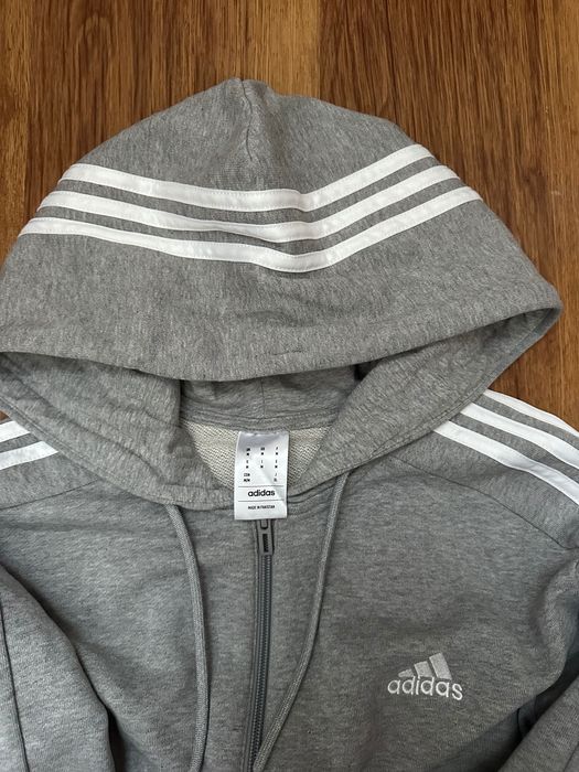 adidas горнище 3 ленти през качулка
