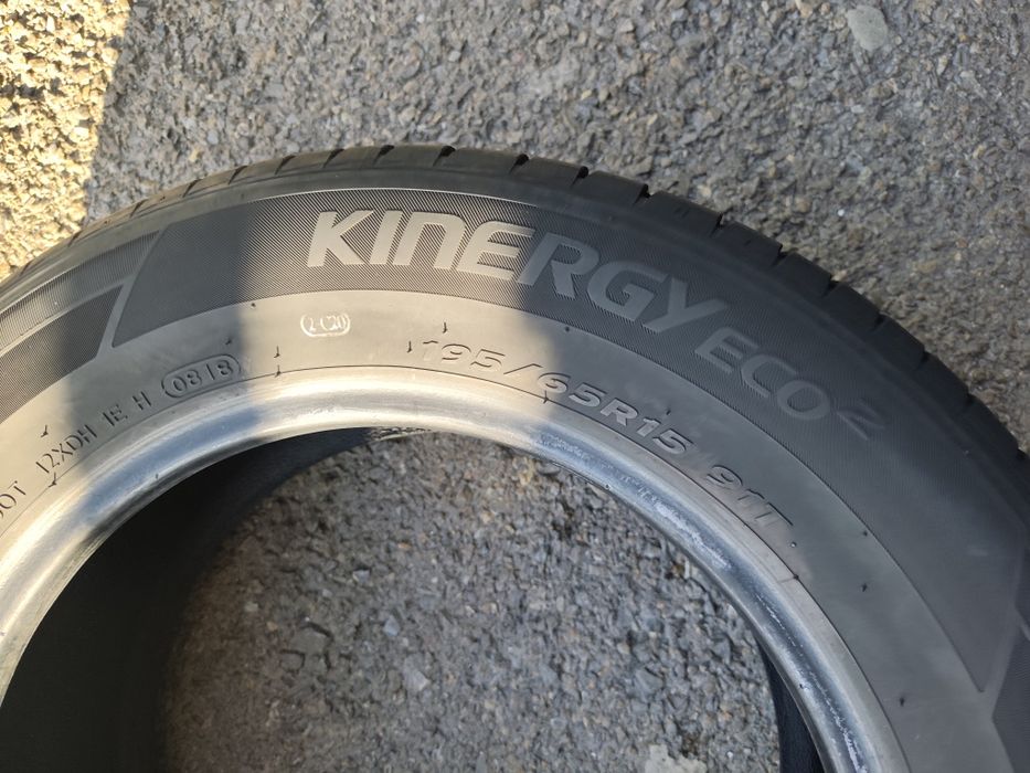 195/65/15" 4бр Hankook kinergy eco , dot0818,7mm