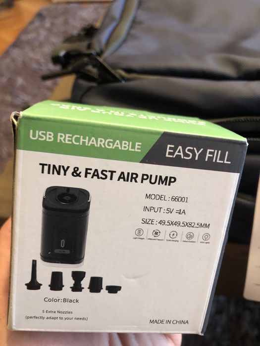 Geanta,rucsac cu pompa de vacum,absolut nou