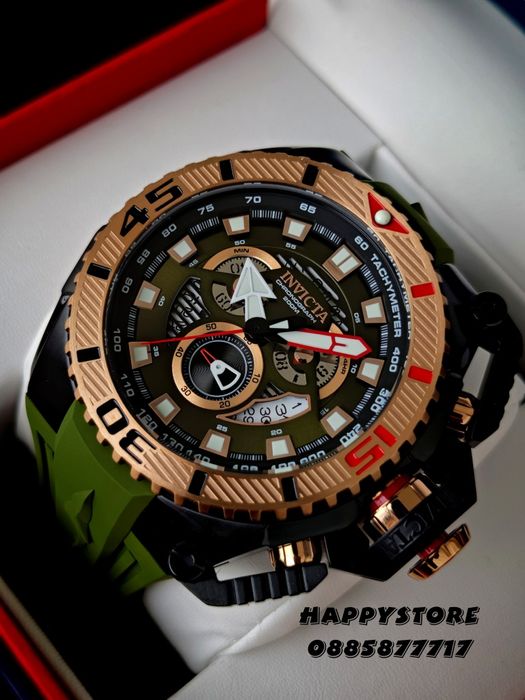 INVICTA Optimus Army green 66 mm, Инвикта нов ръчен часовник