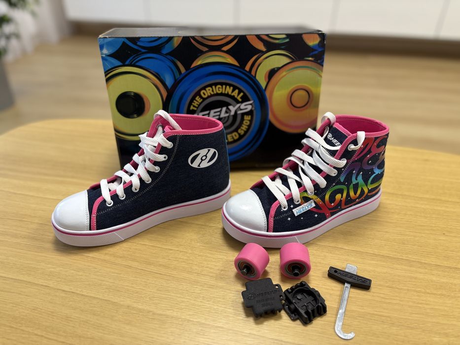 Heelys Veloz Denim/Rainbow!