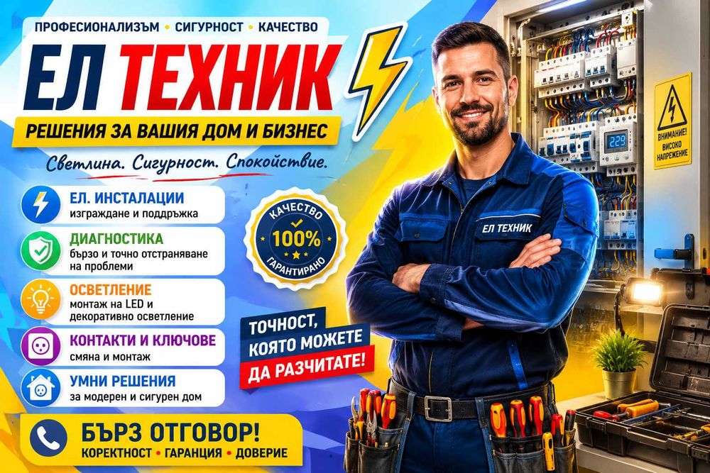 Електроинсталации.  Велико Търново.