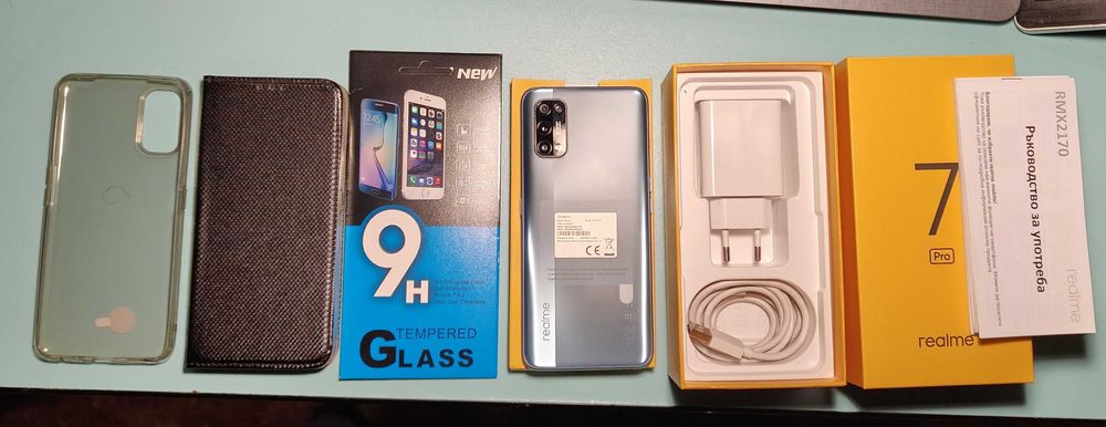 Телефон REALME 7 PRO - ROM 128 GB, RAM 8 GB - пълен комплект!