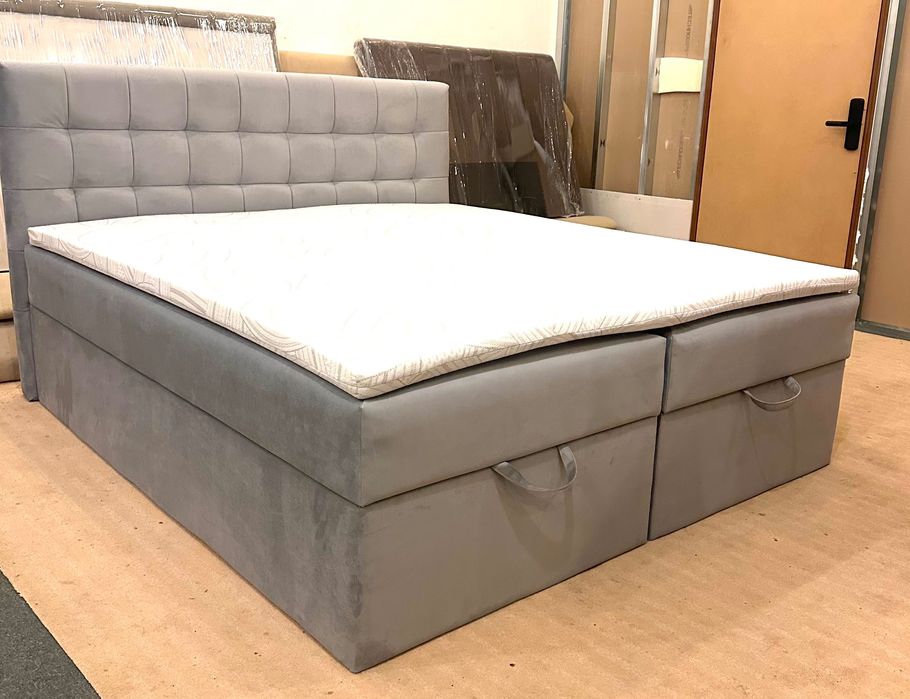 НОВО Бокспринг легло Лион с матрак, ракла и топ матрак