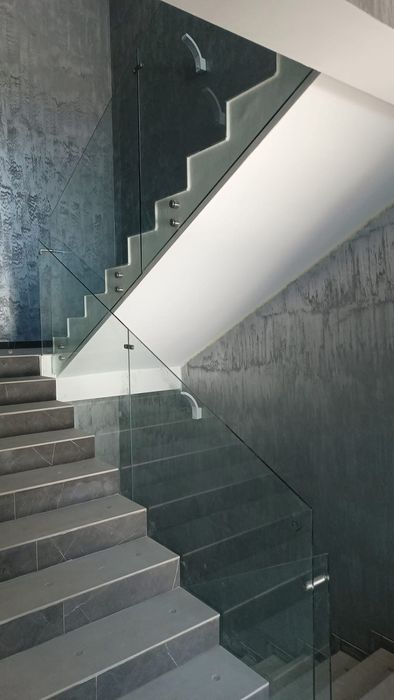 Balustrade din sticla si inox