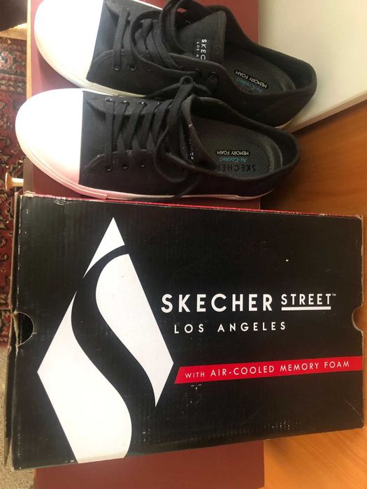 Кеды скетчерс черные 44 размер