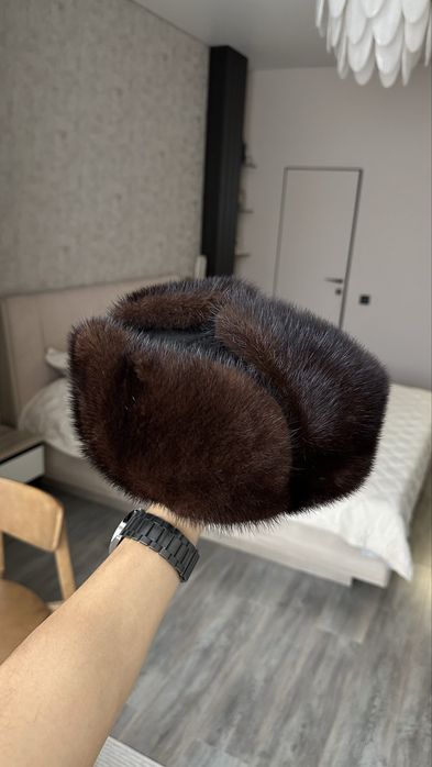 Норковая шапка (ушанка)