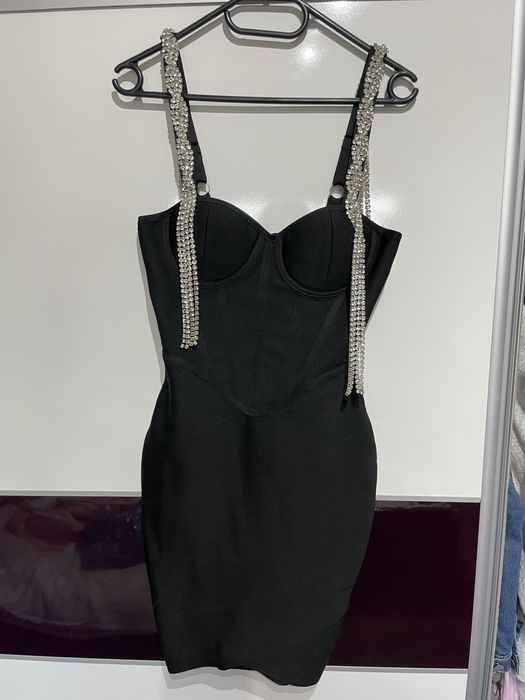 Rochie de ocazie neagra S-M