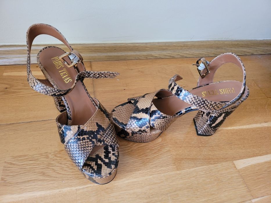 Sandale piele Paris texas noi