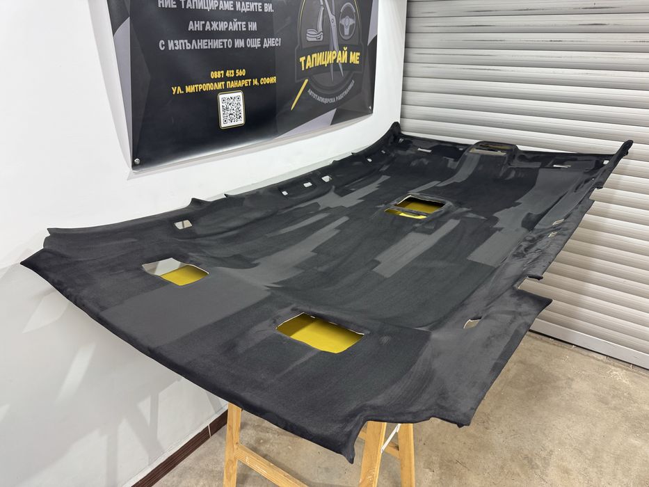 Таван, колонки и прилежащи пластмаси в алкантара е61