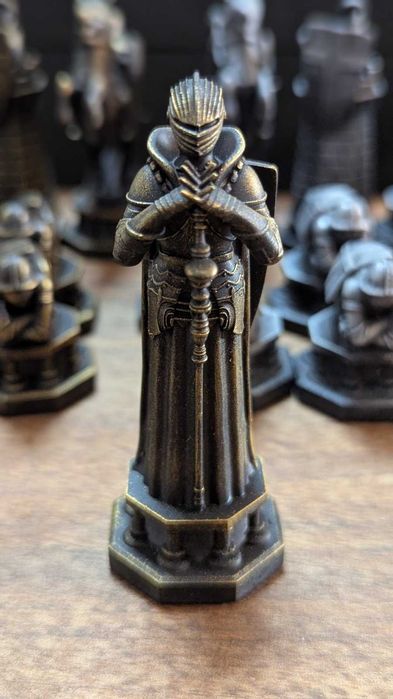 Луксозен 3D принтиран шах „Хари Потър“ – Wizard Chess | Колекционерски комплект