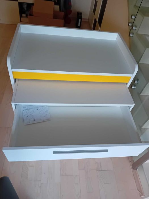 Ученическо бюро, скрин и стол, Almila Neo Yellow