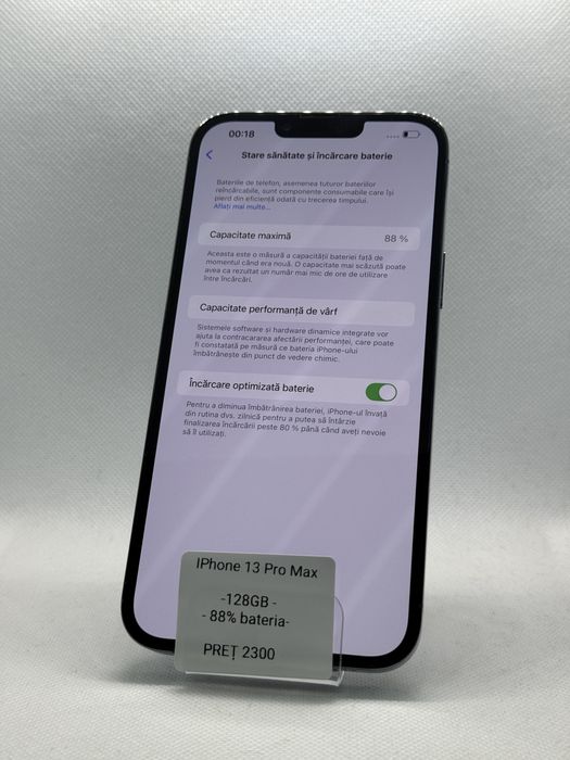 Magazin Vindem: Iphone 13 Pro Max, 128GB, 88% bateria