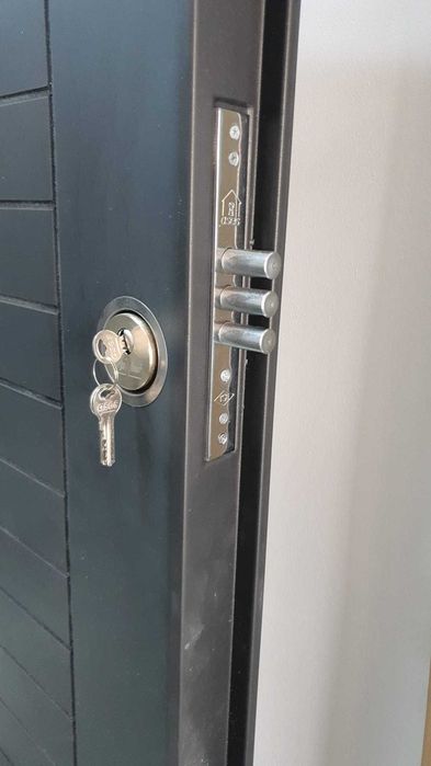 Usa metalica Arta Door provenita dintr o mutare de magazin , super reducere de la 1600 la 750.