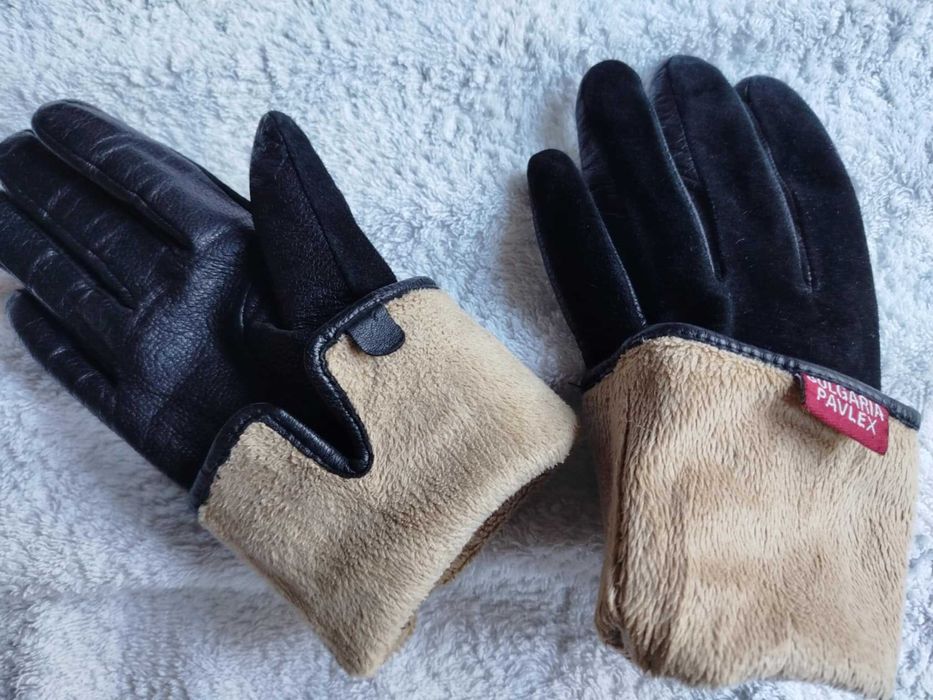 дамски кожени ръкавици, размер S