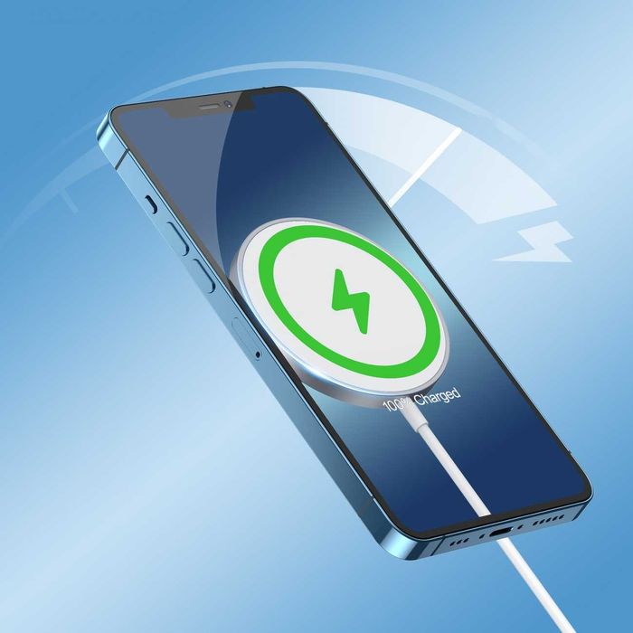 Choetech MagSafe индукционно зарядно + PD5005 adapter white