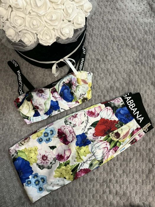 Луксозен комплект Dolce & Gabbana – флорален принт
