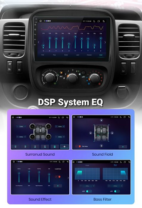 Navi Android Renault Trafic 3 (2014-2021), Opel Vivaro B (2014-2018)
