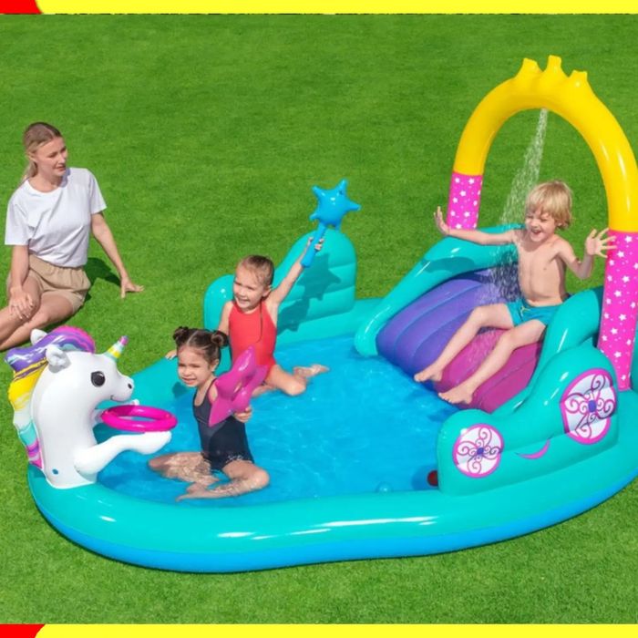 Бассейн Батут с горкой