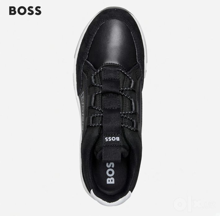 BOSS кроссовки черные оригинал + коробка новые срочно!!!