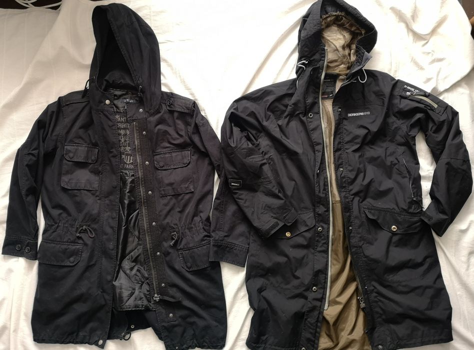 Geaca Gant parka si Didriksons storm system parka, alte produse cop