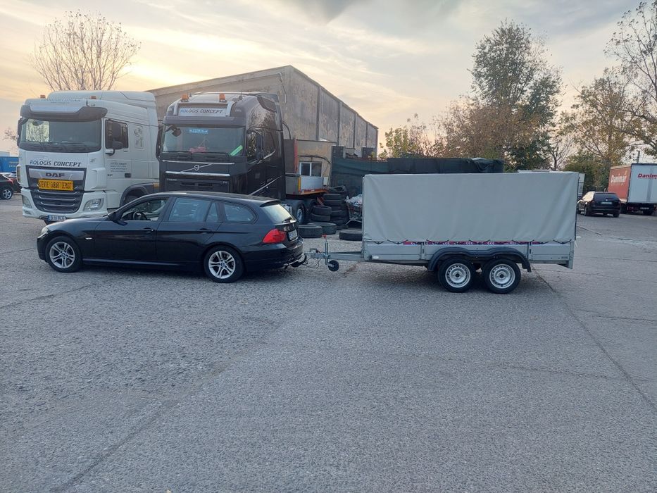 Remorca 750 kg 3 metri de inchiriat categoria B