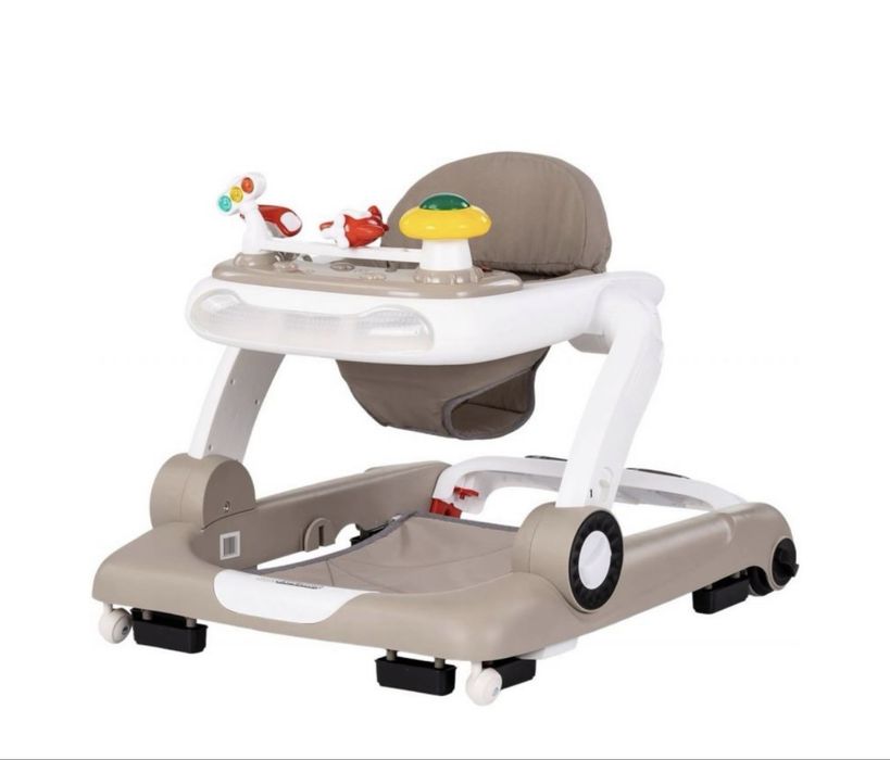 Детска проходилка 4 в 1 Chipolino - Little Explorer, бежовa
