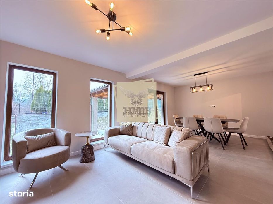 Casa moderna 5 camere 3 bai si teren 427 mp pe Str Lunga