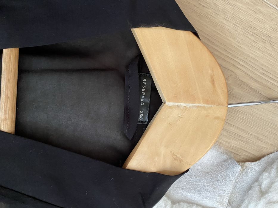 Halat negru Reserved, semitransparent, XS/S