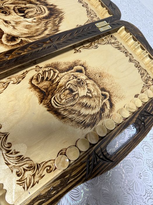 Нарды-шахматы ручной работы