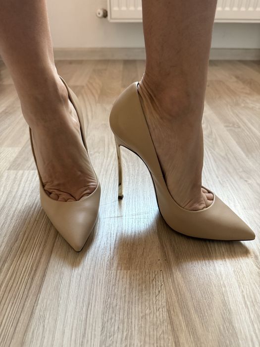 Casadei Blade Stiletto – Nude/Bej – Mărimea 37 NOI