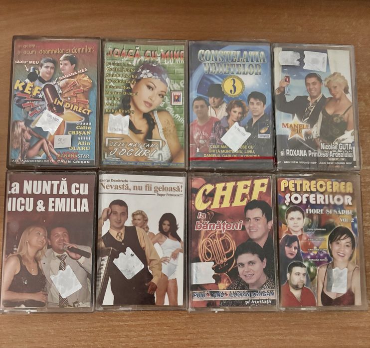 Casete audio cu manele si muzica de petrecere