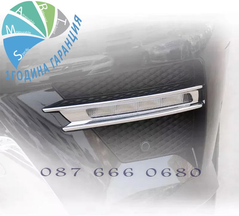 Mercedes W166 ML Мл Лайсна крило предна решетка броня халоген дневна